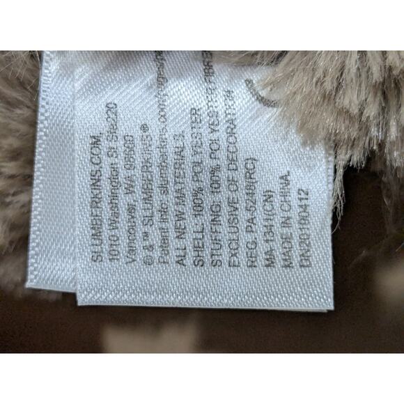 Slumberkins Bigfoot Yeti Snuggler Plush Brown Lovey Blanket Soft 14” - Picture 6 of 11